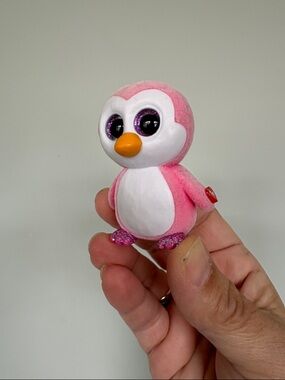 TY Beanie Boos Mini Boo GLIDER Pink Penguin Series 3 Collectible Figure (2 INCH)